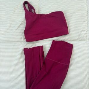Lululemon ribbed align set